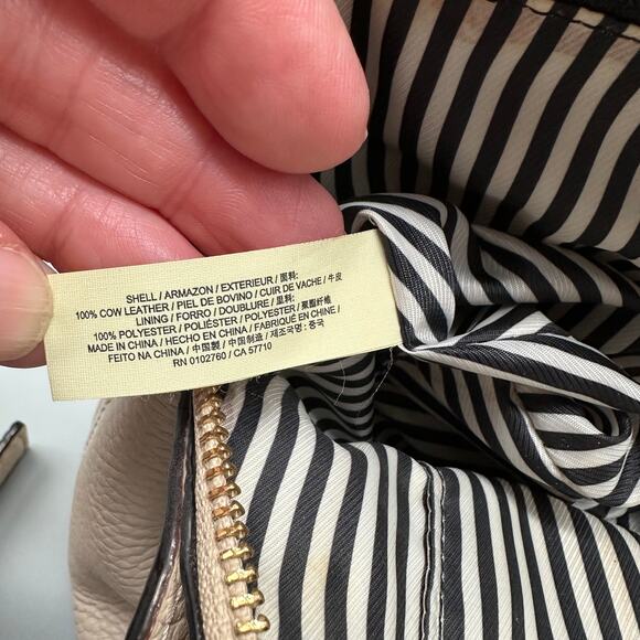 Kate Spade Jackson Street Lottie Satchel Pebbled Leather Porcelain Bone Cream - Picture 6 of 14